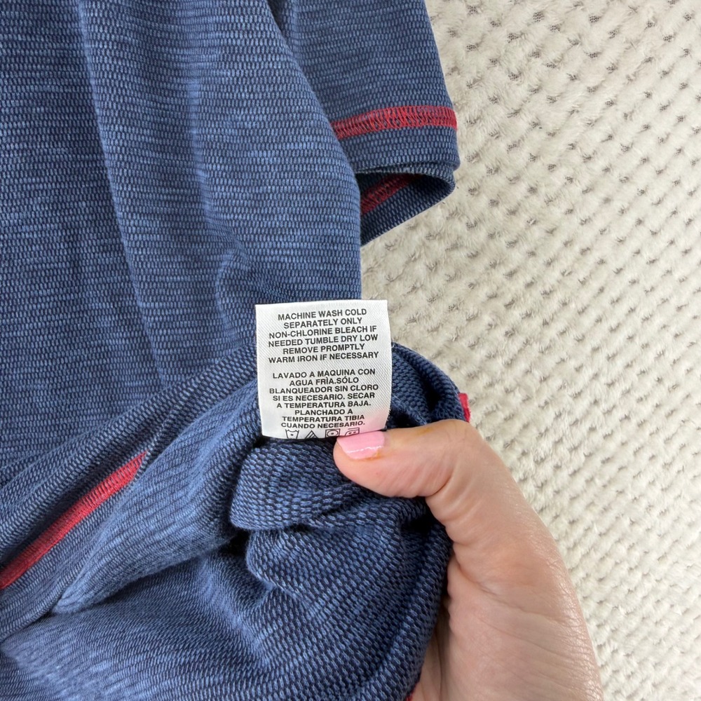 Nat Nast Polo Shirt Mens XL Blue Textured Knit Contrast Stitch Luxury Originals‎ - Picture 8 of 9